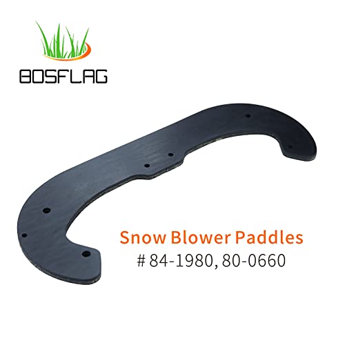 BOSFLAG 84-1980 Snow Blower Paddles Replaces Toro 84-1980, 75-9090, 80-0660 for Toro 38182 Paddles, Toro 38172 Paddles, 38183, 38173, 38170, 38171, 38175, 38176, 38177, 38178 CCR Powerlite Snowblowers