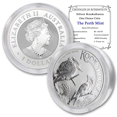 2023 P Australian 1 oz Silver Kookaburra Coin Brilliant Uncirculated (in Capsule) with Certificate of Authenticity $1 Seller BU