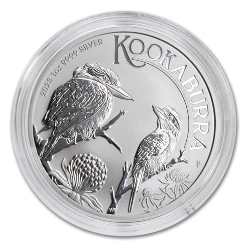 2023 P Australian 1 oz Silver Kookaburra Coin Brilliant Uncirculated (in Capsule) with Certificate of Authenticity $1 Seller BU