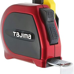 Tajima SSSF-16BW 16 ft. x 1 in. Standard Steel Sigma Stop Tape Measure with Safety Belt Holder