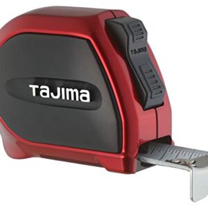 Tajima SSSF-25BW 25 ft. x 1 in. Standard Steel Sigma Stop Tape Measure with Safety Belt Holder