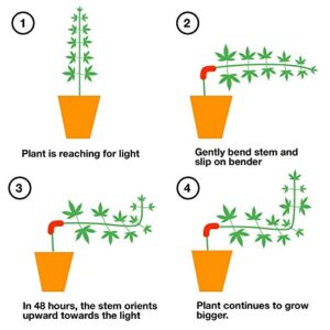 HMG 90 Degree Plant Bender (35 Pack) for Low Stress Training (LST) and Plant Training