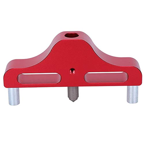 Walfront ZX-1 Center Scriber Woodworking Scriber Center Line Marking Tool, Easy to Find the Exact Center and Offset Lines, Red