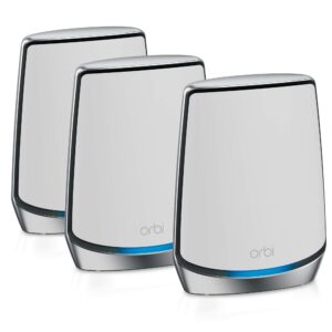 netgear - orbi ax6000 tri-band mesh wifi system (3-pack) rbk853-100nar (renewed)
