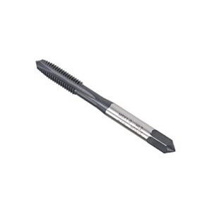 uxcell M6 x 1.0 Spiral Point Threading Tap, H2 Tolerance High Speed Steel TICN Coated, Round Shank with Square End, Metric Screw Taps Tapping Bit for Machinist Thread Repair, 2pcs