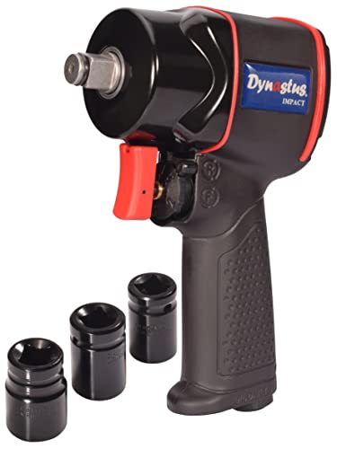 Dynastus 1/2-Inch Ultra Compact Composite Twin-hammer Air Impact Wrench