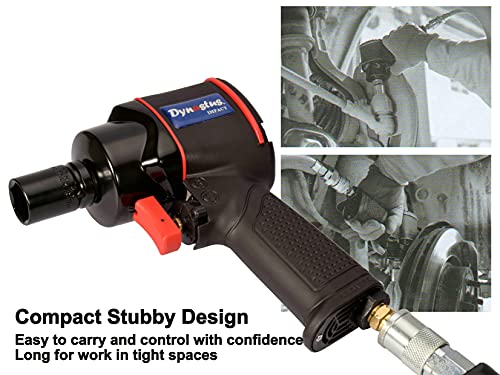 Dynastus 1/2-Inch Ultra Compact Composite Twin-hammer Air Impact Wrench