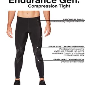 CW-X Men's Endurance Generator Joint and Muscle Support Compression Tight, Black, XX-Large