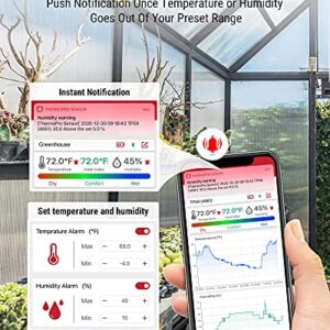 ThermoPro TP359 Bluetooth Hygrometer Thermometer, 260FT Wireless Remote Temperature and Humidity Monitor, with Large Backlit LCD, Indoor Room Thermometer and Humidity Gauge, Max Min Records