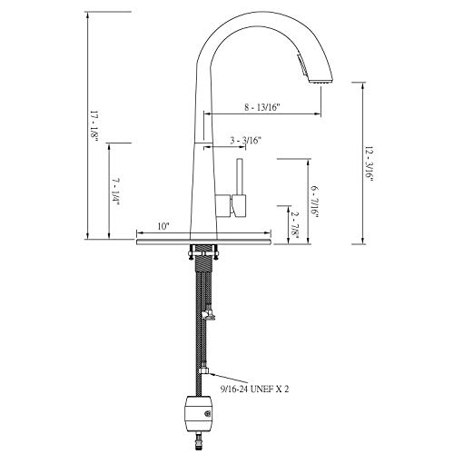 Laguna Brass 1110SS Arezzo Single Handle Pull-Down Kitchen Faucet, Stainless Steel Finish