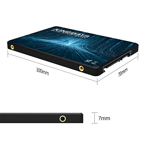 KINGDATA SSD 60GB SATA 2.5" Internal Solid State Drive SATAIII 6 Gb/s High-Performance 7MM Height SSD (60GB, 2.5''SATA3)