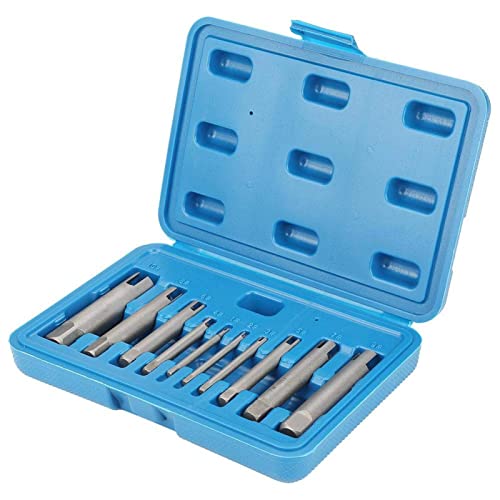 Steel Broken Head Taps Stripped Screw Remover Kit Tap Extractor Set(#C 656g/23.1oz (ten-piece set)