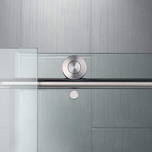 WOODBRIDGE Frameless Shower Doors 68-72" Width x 76" Height with 3/8"(10mm) Clear Tempered Glass