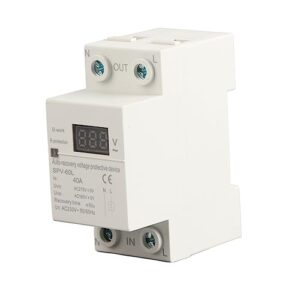 230v 40a automatic recovery overvoltage and undervoltage protection device, voltage arrester device, din rail mount protector