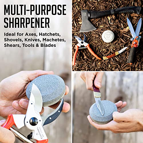 Axe Sharpener Tool - Machete Sharpener - Throwing Hatchet Sharpening Stone - Garden Tool Sharpener - Speedy Sharp - Knife Sharpener - Sword Sharpener