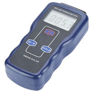 Radiation Testing, Solar Power Meter SM206 Digital Solar Power Meter Sun Light Radiation Measuring Testing Instrument, 5.19x 2.55x 1.19inch