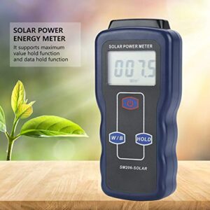 Radiation Testing, Solar Power Meter SM206 Digital Solar Power Meter Sun Light Radiation Measuring Testing Instrument, 5.19x 2.55x 1.19inch