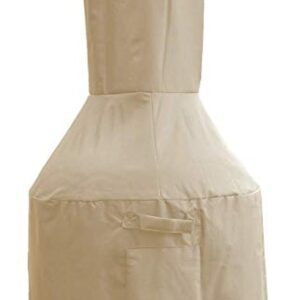 Sturdy Covers Chiminea Defender - Durable, Weather-Proof Chiminea Fire Pit Cover (Tan)