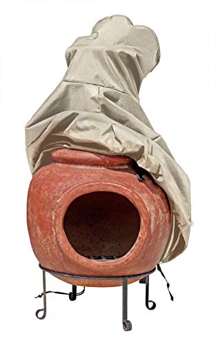 Sturdy Covers Chiminea Defender - Durable, Weather-Proof Chiminea Fire Pit Cover (Tan)