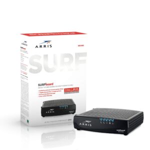 arris surfboard sbv2402 docsis 3.0 cable modem, certified for xfinity internet & voice (not wireless) (renewed)