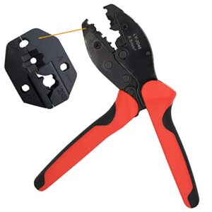 Spark Plug Wire Crimper,Crimping Pliers for Spark Plug Stripping Tool LY-2048 Spark Plug Wire Crimper-Ratchet Wire Terminal Crimper-Wire Crimping Tool