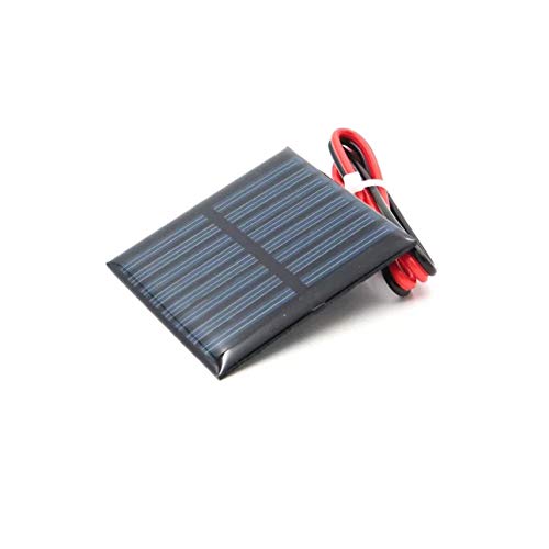 RANIT 55mm x 55mm 4V 60mA Poly Mini Solar Cell Panel Module with 30cm Cable DIY for Charger