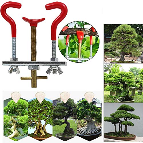 Chiloskit Alloy Steel Tree Bonsai Branch Trunk Bender Tree Bending Gardening Holder Bonsai Tool, 11.48.7cm/4.43.4 inch