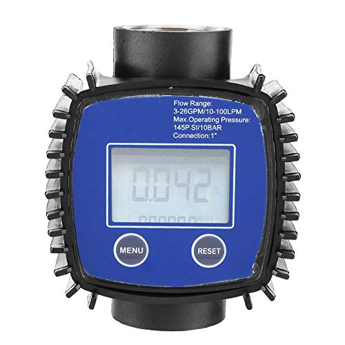 Digital Display Meter, in-Line Digital Meter, High Accuracy Water Meter meter 1inch Internal Thread, Valve Accessories