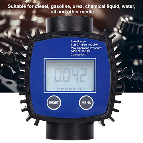 Digital Display Meter, in-Line Digital Meter, High Accuracy Water Meter meter 1inch Internal Thread, Valve Accessories