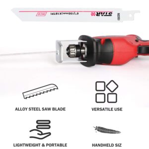 20-V Reciprocating Saw Max Lithium-Ion Cordless Reciprocating Saw, w/2 Batteries, One Hand Compact Reciprocating Saw kit w/Blades and Tool Case, for Outdoor Pruning, Wood, Plastic, Bone