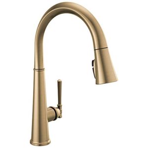 Delta Faucet Emmeline Gold Kitchen Faucet, Kitchen Faucets with Pull Down Sprayer, Kitchen Sink Faucet, Gold Faucet for Kitchen Sink with Magnetic Docking, Lumicoat Champagne Bronze 9182-CZ-PR-DST