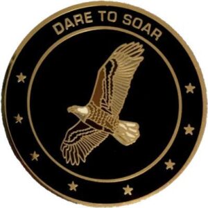 dare to soar challenge coin great eagle scout present - eagle scout gift
