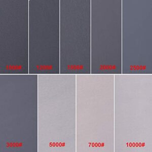 AUSTOR 63 Pcs Wet and Dry Sandpaper Assorted 1000, 1200, 1500, 2000, 2500, 3000, 5000, 7000, 10000 Grit Abrasive Paper Assortment Sanding Sheets for Automotive Sanding Wood Furniture Finishing