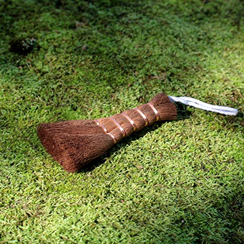 KAKURI Bonsai Broom Brush Small 4.3" Professional Gentle Small Broom, Japanese Bonsai Tool