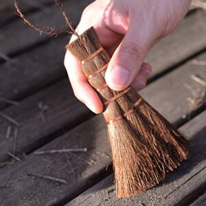 KAKURI Bonsai Broom Brush Medium 5.1" Professional Gentle Small Broom, Japanese Bonsai Tool