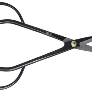 KAKURI Satsuki Bonsai Scissors 7" (180 mm) Professional Bonsai Tool, Japanese Carbon Steel, Black, Made in JAPAN