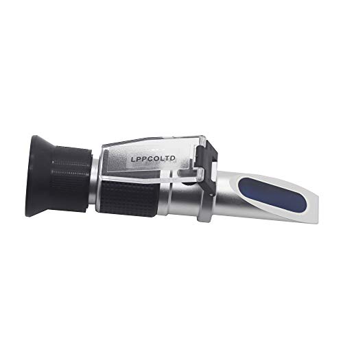 LPPCOLTD Refractometer Brix 0-90% Brix Meter Refractometer for Measuring Sugar Content in Fruit, Honey, Maple Syrup and Other Sugary Drink, with Automatic Temperature Compensation Function