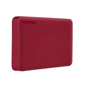 Toshiba Canvio Advance 4TB Portable External Hard Drive USB 3.0, Red - HDTCA40XR3CA