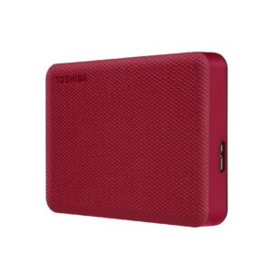 Toshiba Canvio Advance 4TB Portable External Hard Drive USB 3.0, Red - HDTCA40XR3CA