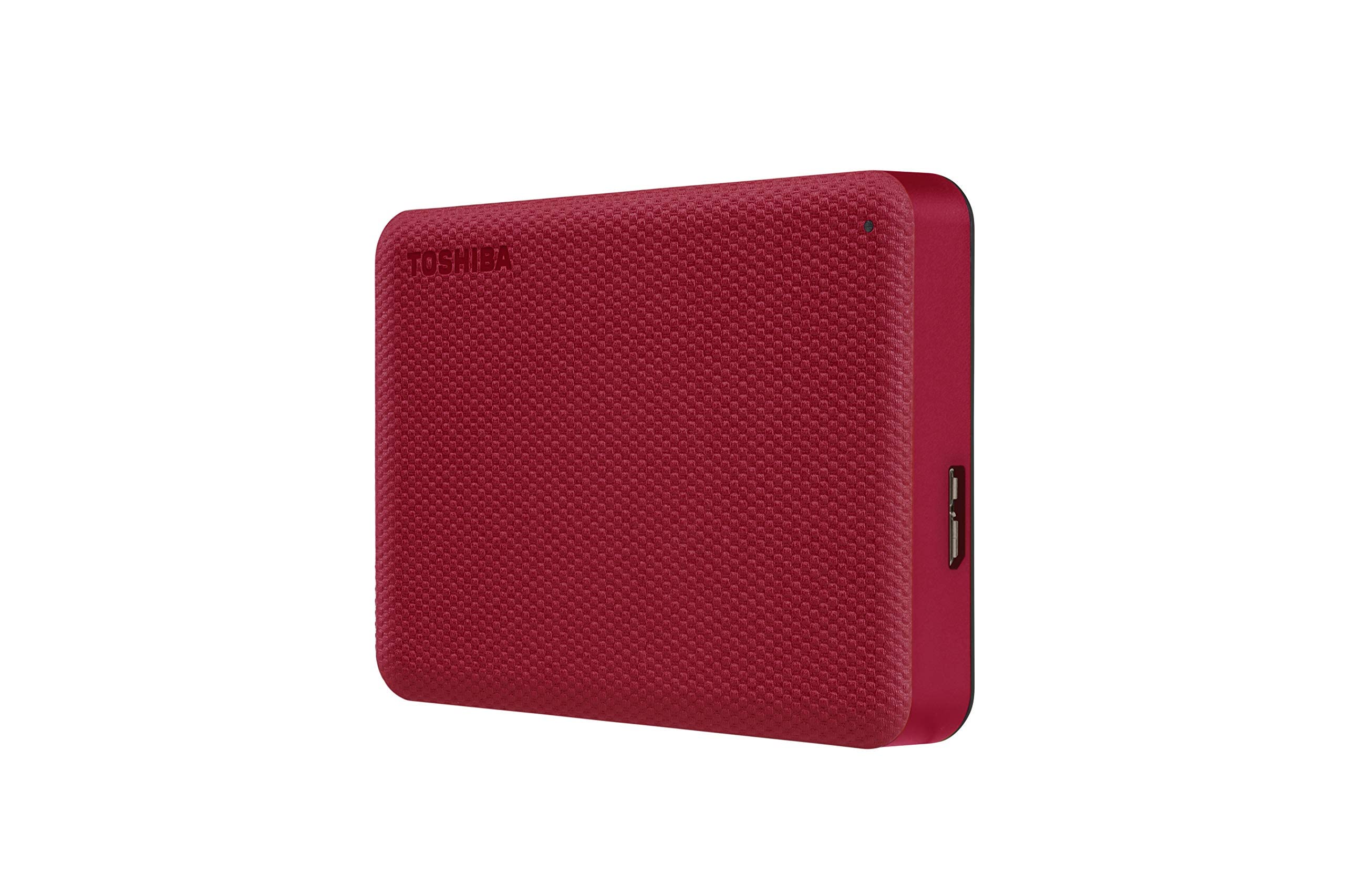 Toshiba Canvio Advance 4TB Portable External Hard Drive USB 3.0, Red - HDTCA40XR3CA