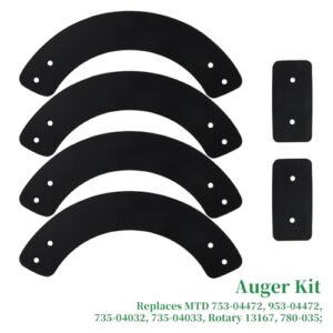 POSEAGLE 753-04472 Auger Kit with 954-0101A Belt Replaces MTD 753-04472, MTD 753 04472, MTD 735-04032 for MTD/Troy Bilt Squall 2100, 521, 5521, 721, SB-221, SB-721 and Many 21 inch Snow Blowers