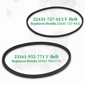 POSEAGLE HS35 Paddles Replaces Honda 72521-730-003, 72552-730-003, 1003375, 1003391 with 22431-727-013 V-Belt 23161-952-771 V-Belt, Honda HS35 Snowblower Parts, Honda HS35 Paddles