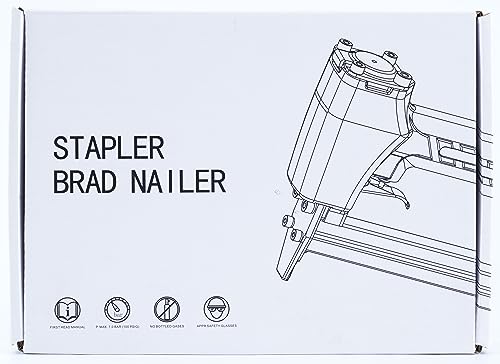 Woodpecker N7116 22 Gauge Pneumatic Upholstery Staple Gun, 3/8-Inch Crown Air Power Fine Wire Staple Gun, 1/4-Inch to 5/8-Inch Leg Length 71 Series Upholstery Stapler for Fabric, Upholstering