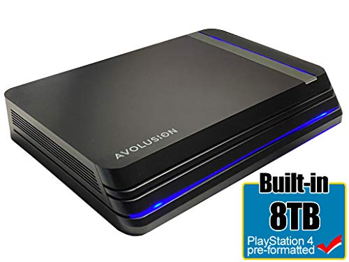 Avolusion HDDGear Pro X 8TB USB 3.0 External Gaming Hard Drive (Pre-formatted for PS4 Pro, Slim, Original)