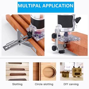 Wood Routers, Wood Trimmer Router Tool, Compact Wood Palm Router, Tool Hand Trimmer, Woodworking Joiner, Cutting Palmming Tool, 30000 RPM 1/4" Collets 800W 110V