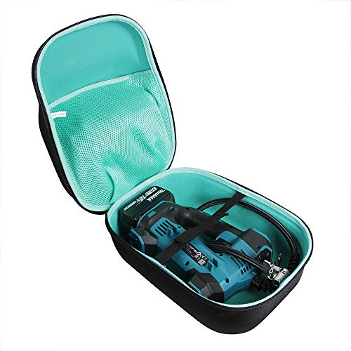 Hermitshell Travel Case for Makita DMP180ZX 18V LXT Lithium-Ion Cordless Inflator (Case for Inflator + Battery + Charger)