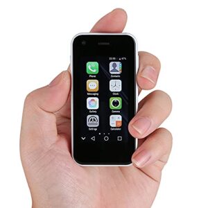 sudroid unlocked mini smartphone, 2.5 inch the world's smallest cell phone 3g network premium child phone quad core small phone (white)
