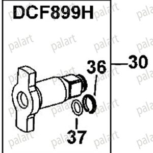 1/2'' N415875 replacement Fits 18V 20V MAX XR Dewalt Black & Decker impact wrench anvil assembly DCF899HB type1-3,DCF899HP type1-3.(Not suitable for type 4)