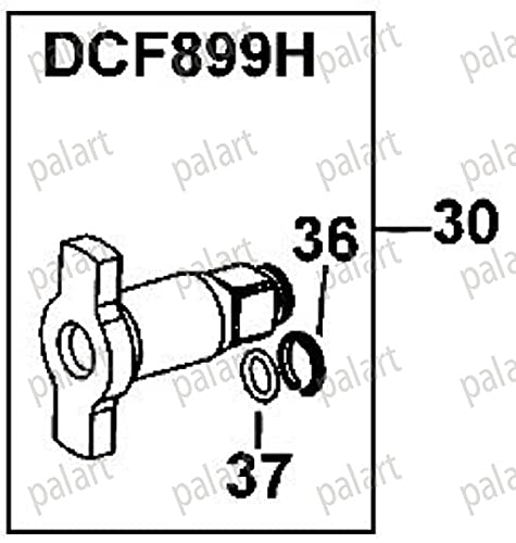 1/2'' N415875 replacement Fits 18V 20V MAX XR Dewalt Black & Decker impact wrench anvil assembly DCF899HB type1-3,DCF899HP type1-3.(Not suitable for type 4)