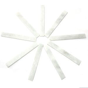 pzrt 10pcs natural flat white soapstone pencil refill for welders textile marking tools 3.93x0.47x0.18 inches removable markings